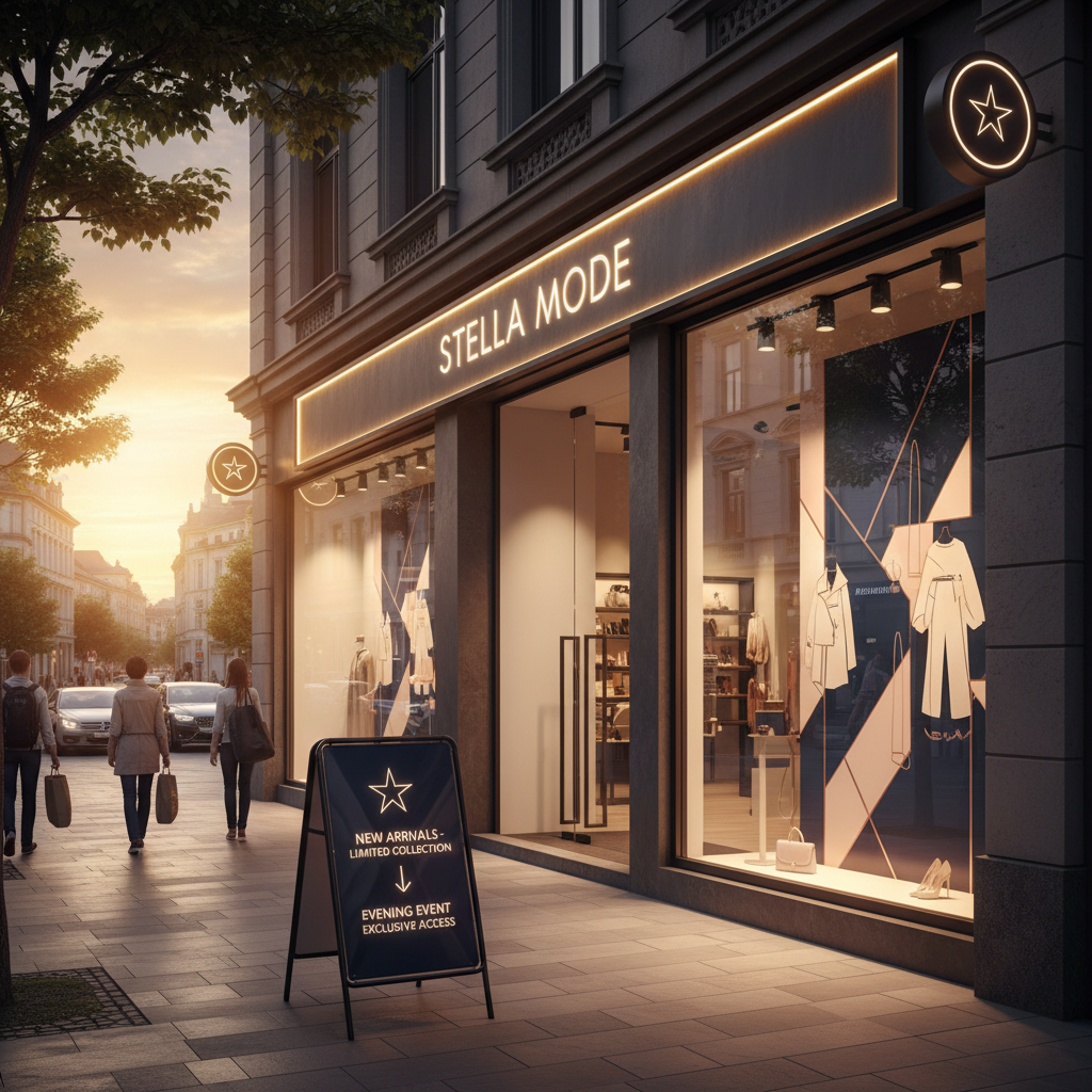 Retail signage service